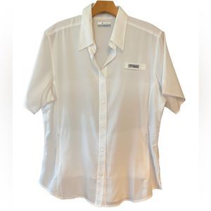 Columbia Women's White Short Sleeve Shirt